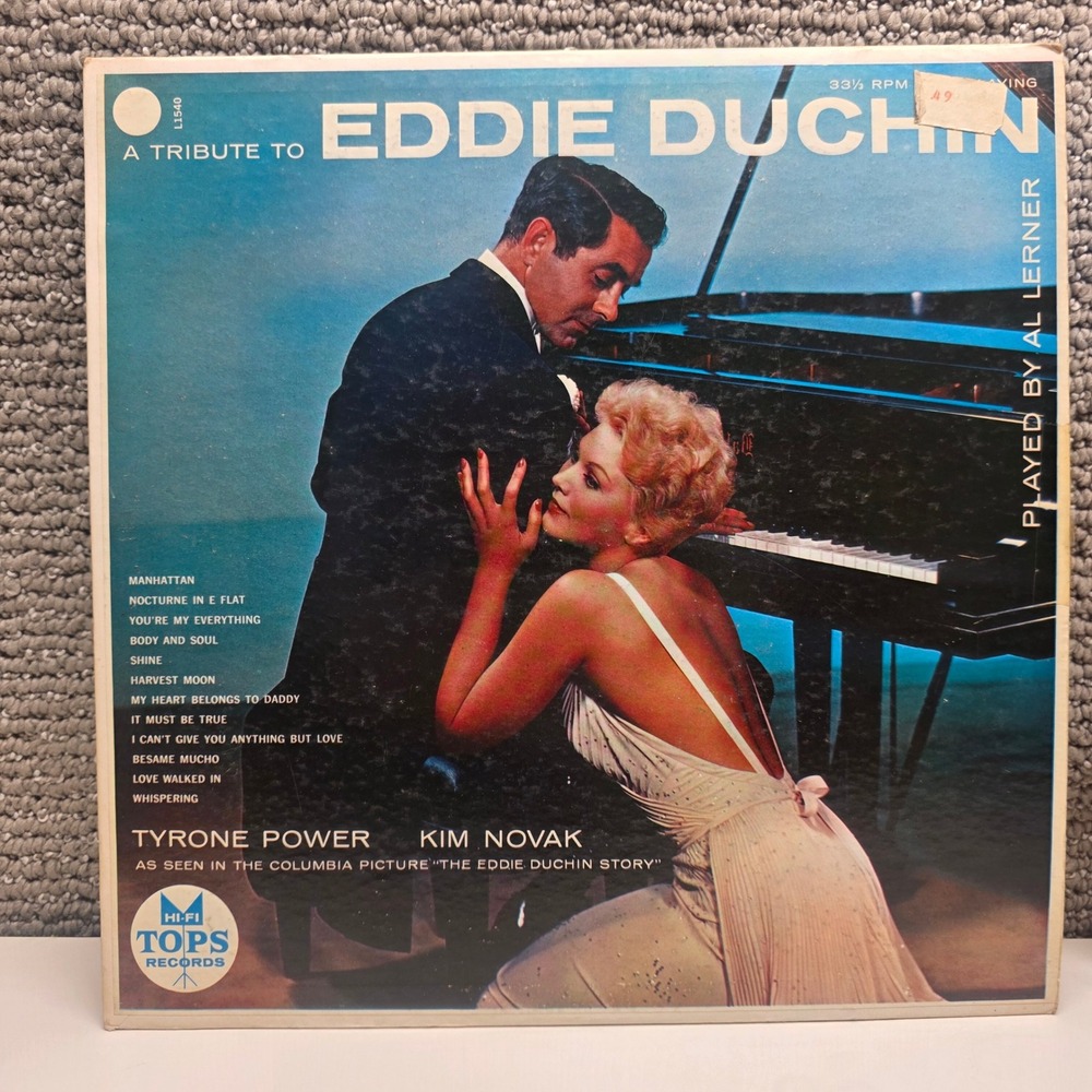 A‎ Tribute to Eddie Duchin Al Lerner Tops Records L1540 Vinyl LP Tyrone Power